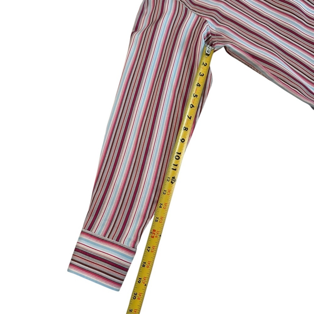 Bugatchi Uomo Men's Multicolored Button Up Long Sleeve Collared Dress Shirt Sz L - Picture 8 of 16